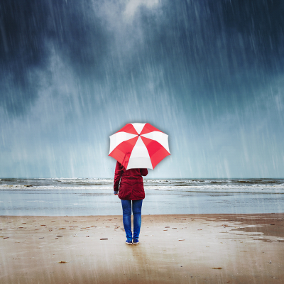 Folding Compact Umbrellas  - Vented Folding Umbrella