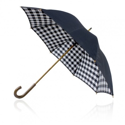 Executive & Corporate Umbrellas  - Shelta 58cm Double Canopy Black Check Umbrella