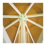 Market Umbrellas  - 3x3m Round Market Umbrellas With Valances
