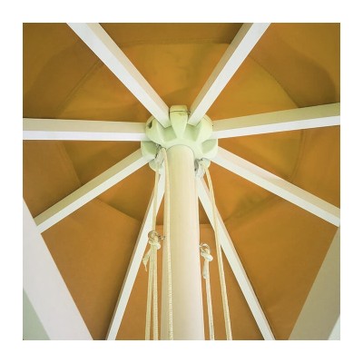 Market Umbrellas  - 3x3m Round Market Umbrellas With Valances