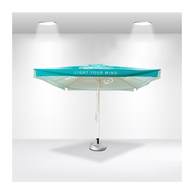 Market Umbrellas  - 3x3m Square Market Umbrellas With Valances