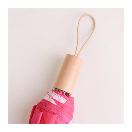 Custom Made RPET Lightweight Umbrella with Wooden Handle