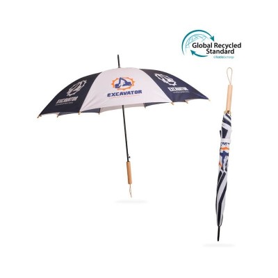 Custom Made Umbrellas  - Custom Made RPET Umbrella with Straight Handle