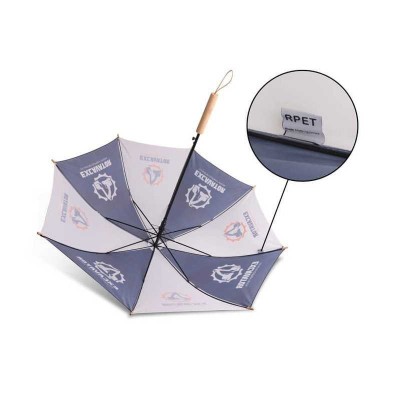 Custom Made Umbrellas  - Custom Made RPET Umbrella with Straight Handle