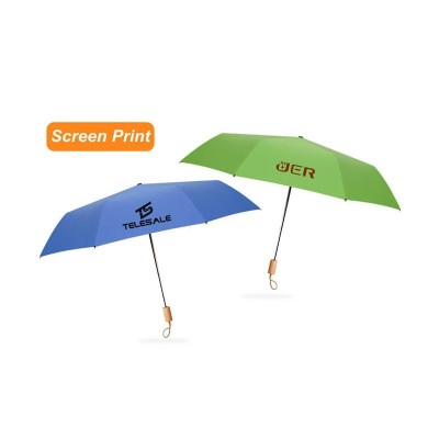 Custom Made Umbrellas  - Custom Made Triple folding RPET umbrella
