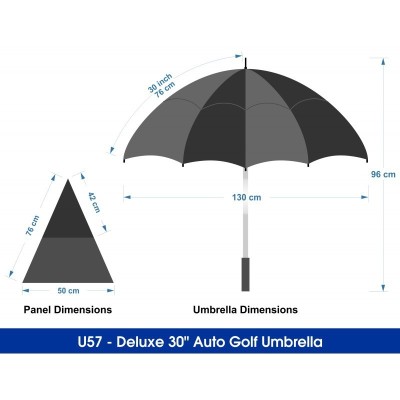 Windproof Golf Umbrellas  - Deluxe 30 Auto Golf Umbrella