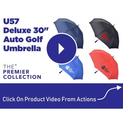 Windproof Golf Umbrellas  - Deluxe 30 Auto Golf Umbrella