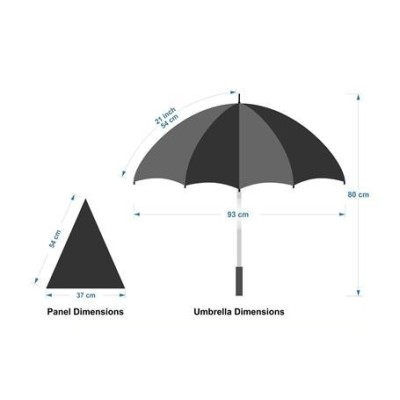 Custom Made Umbrellas  - Designa Full Colour Genie Umbrella-Air