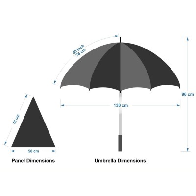Custom Made Umbrellas  - Designa Screen Print Promo Umbrella-Air