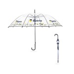 Custom Made Umbrellas  - Transparent Eight-Panel Umbrella