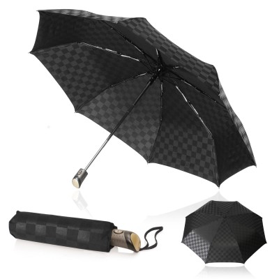 Folding Compact Umbrellas  - Shelta Folding/Compact 58cm Checkerboard Umbrella