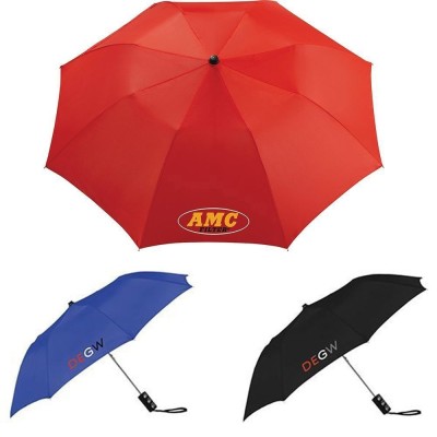 Folding Compact Umbrellas  - Seattle 91cm Folding Auto Umbrella
