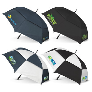 Hurricane umbrellas compared with standard umbrellas